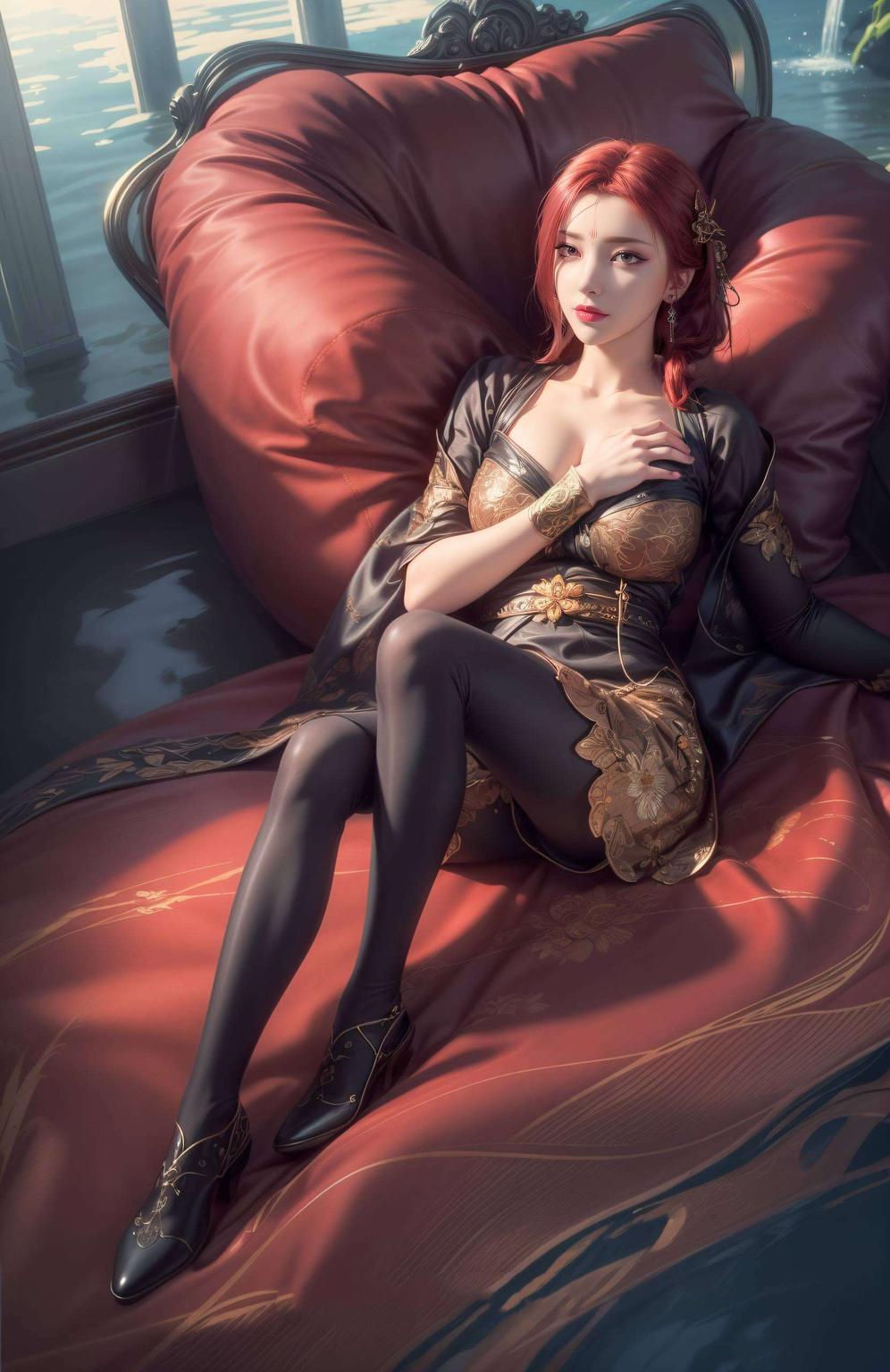 蛇发飘逸感受女王的魅力与力量