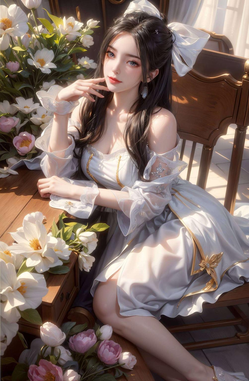 细腻笔触勾勒出AI国漫女主的独特魅力这幅2560p超清壁纸带你遇见焰灵姬的隐藏之美