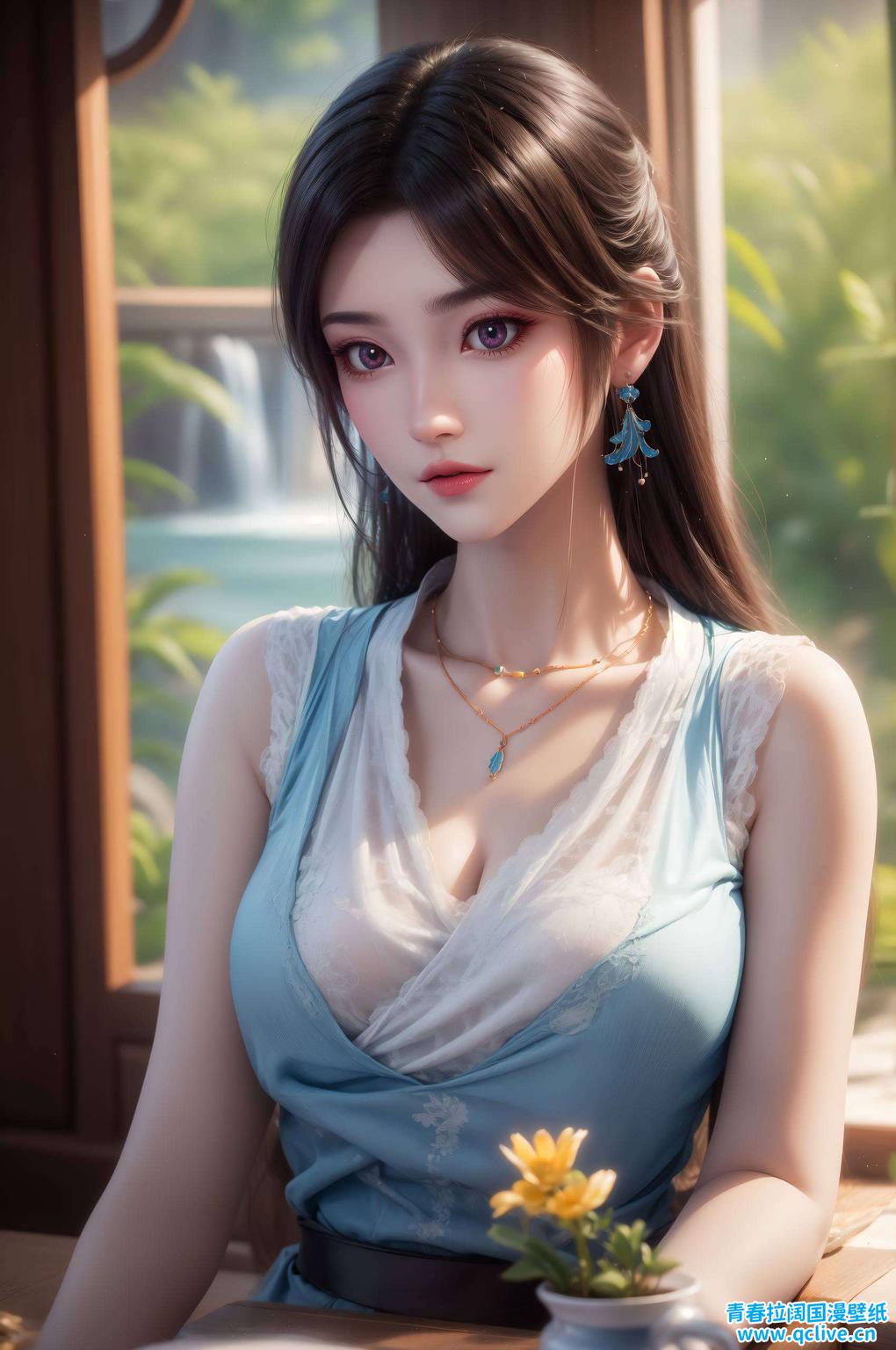 唤醒你的屏幕捕捉了她宁静婉约的瞬间