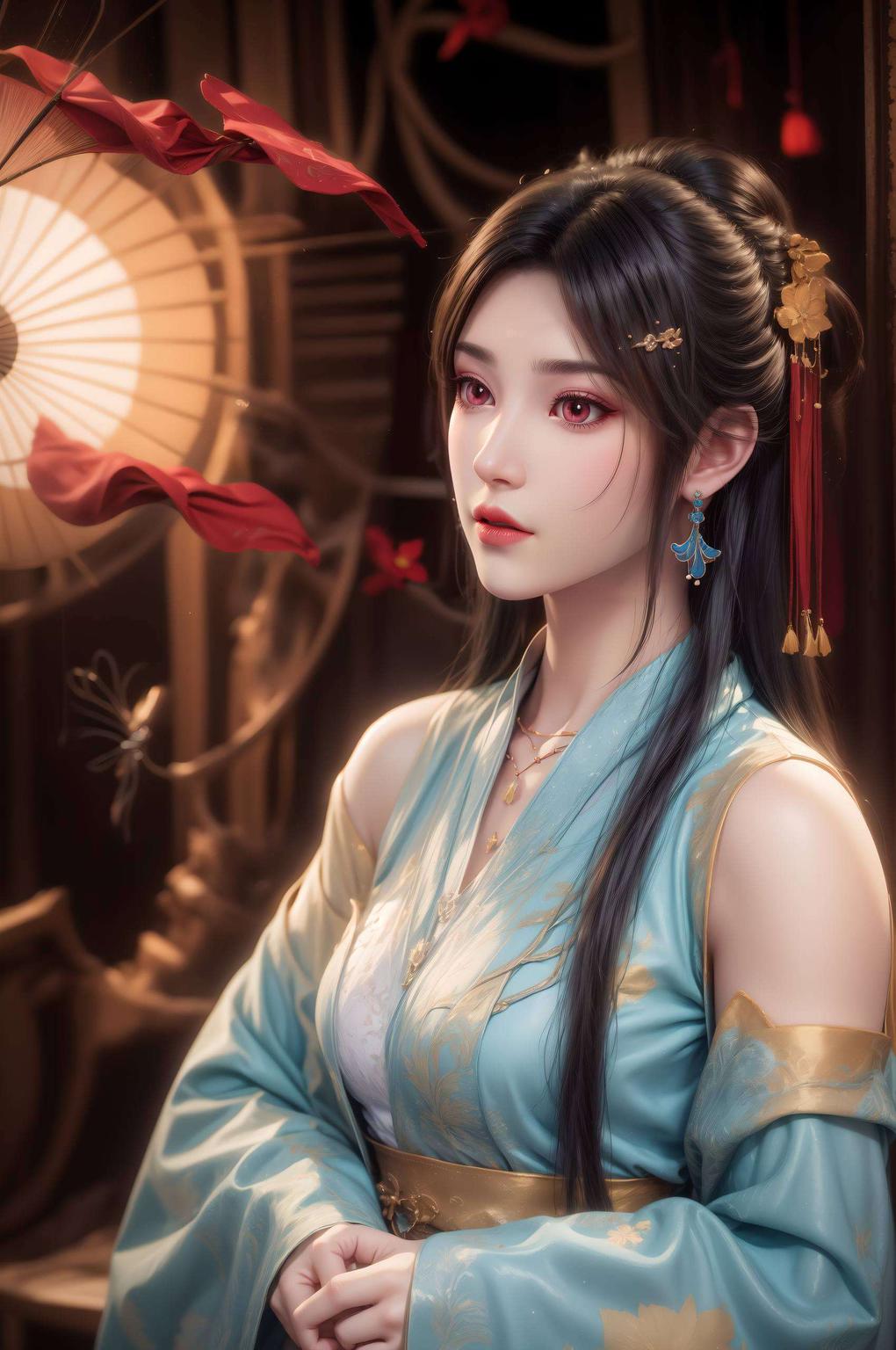 这款AI绘画人物表情参考图每一帧都如壁纸界的艺术品