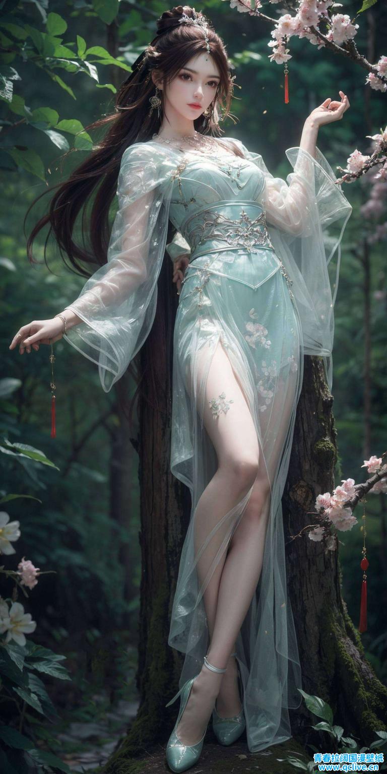 以其独特的黑白风格这款AI绘画的叶倾仙美图壁纸