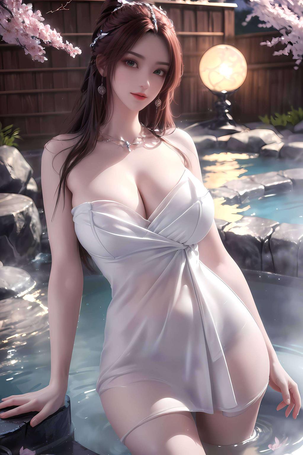 这款1920x1080的壁纸她身着华服