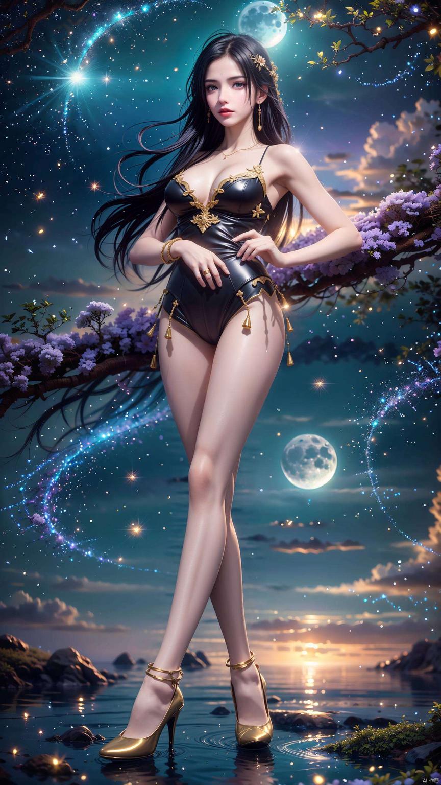 粉色的梦境中她的每一次旋转都如同夜空中最亮的星