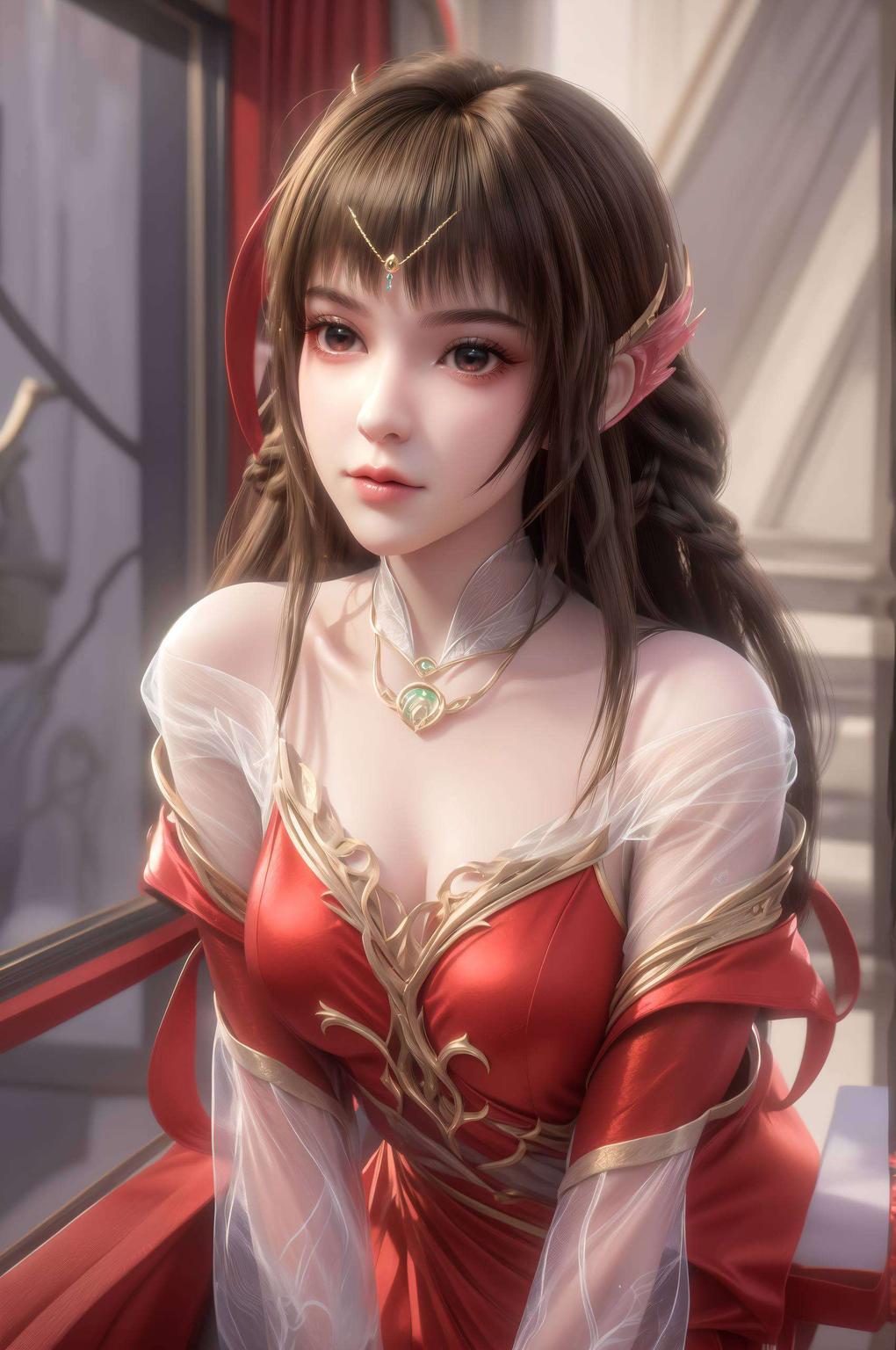 捕捉她婉约的身姿细腻笔触