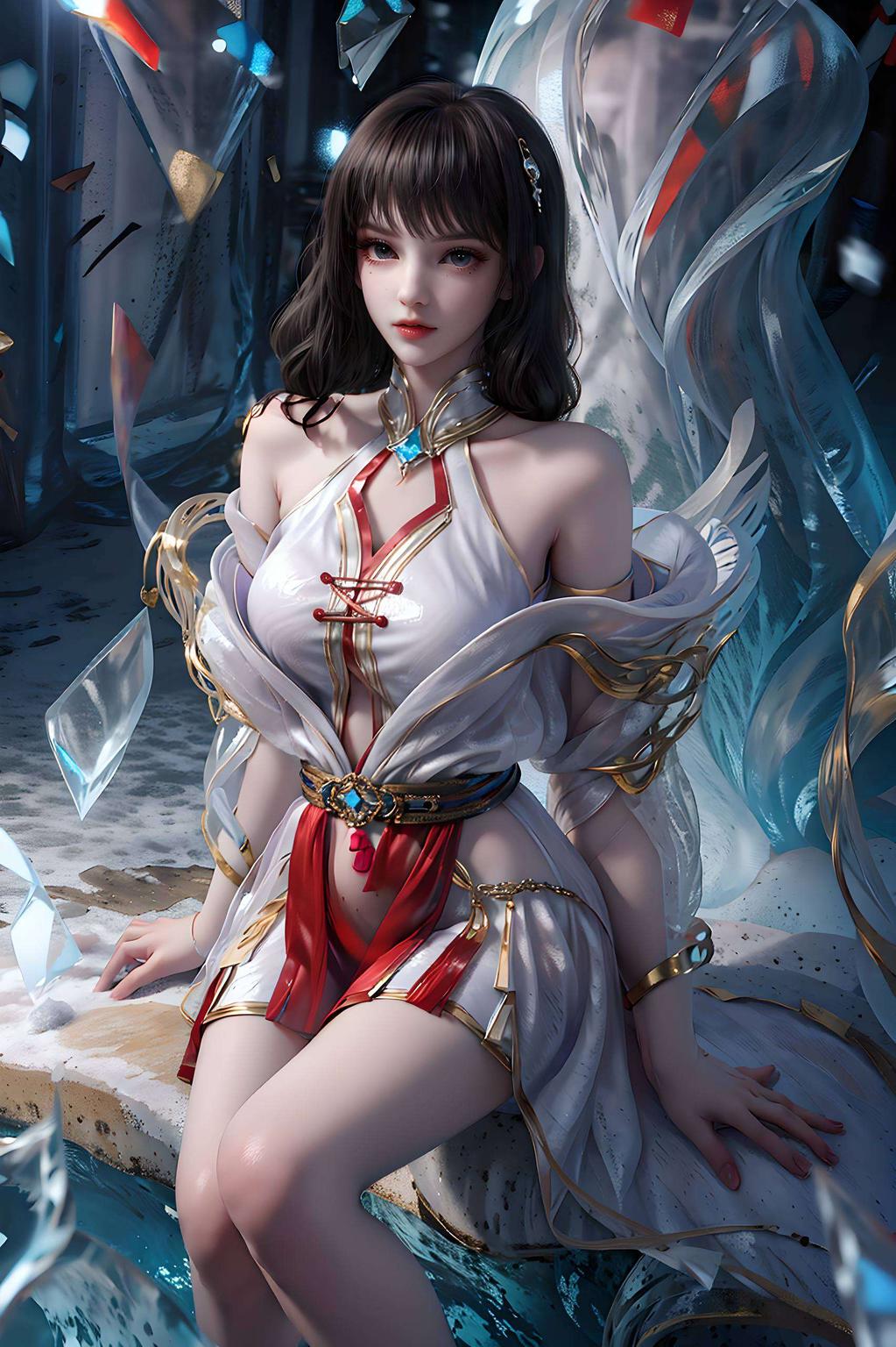 这位国漫女生的金属质感超高清4K壁纸感染每一个观者的心