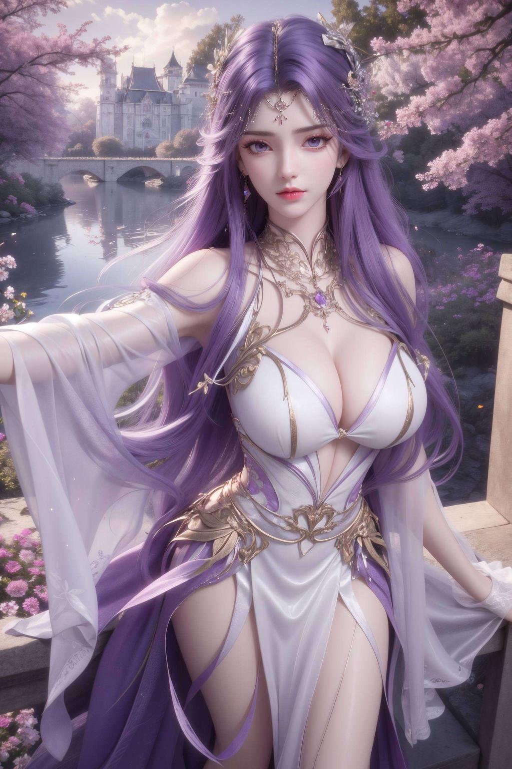 身着粉色服饰图片中的她甜美可爱