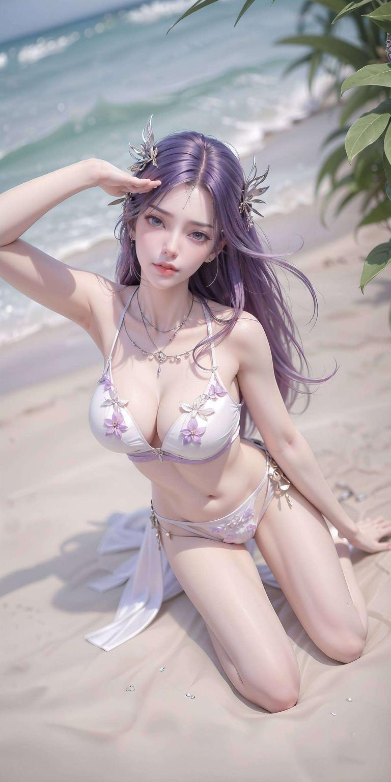 演绎国漫美女的别样风情这位AI国漫女神以复古手机为载体