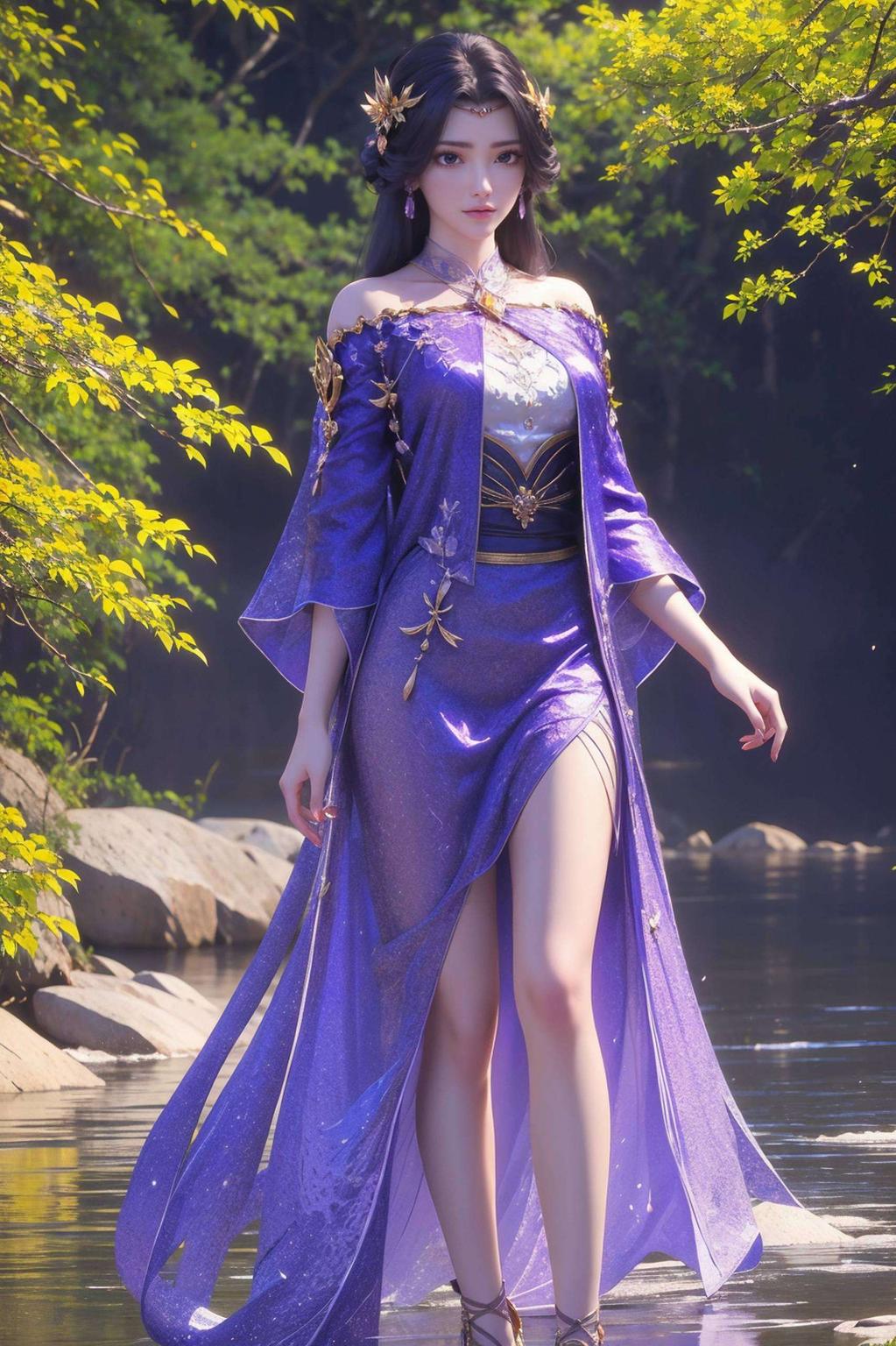 荒天帝云曦新建模壁纸AI国漫女神的灵动眼神