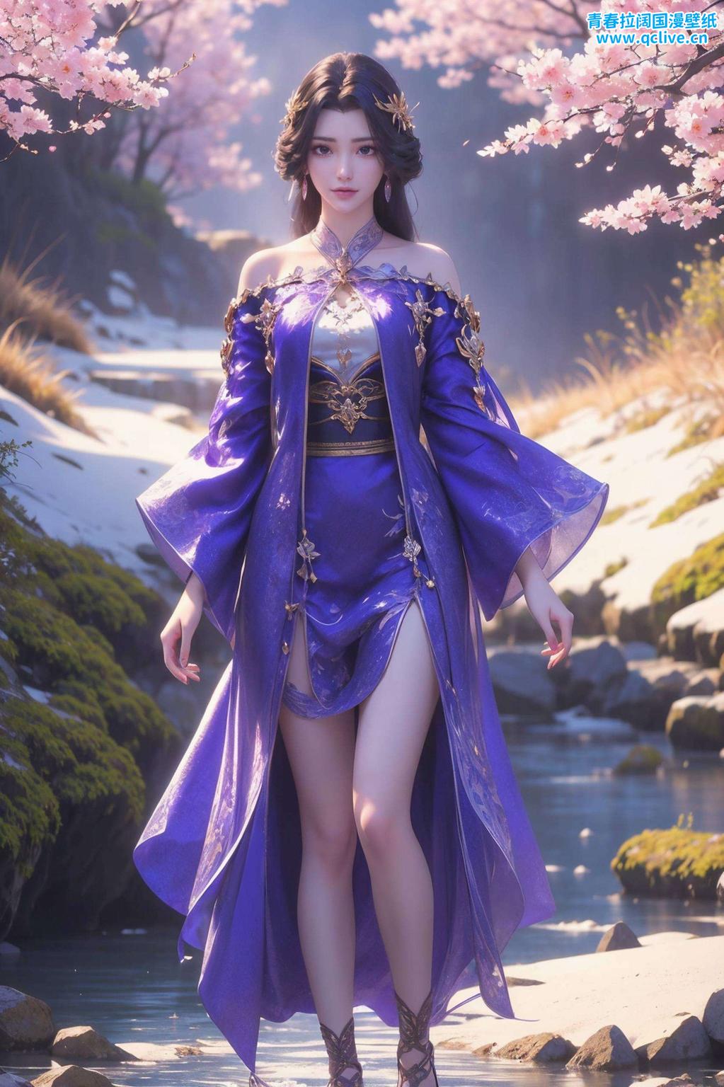 两人亲密无间的互动灰白的基调中