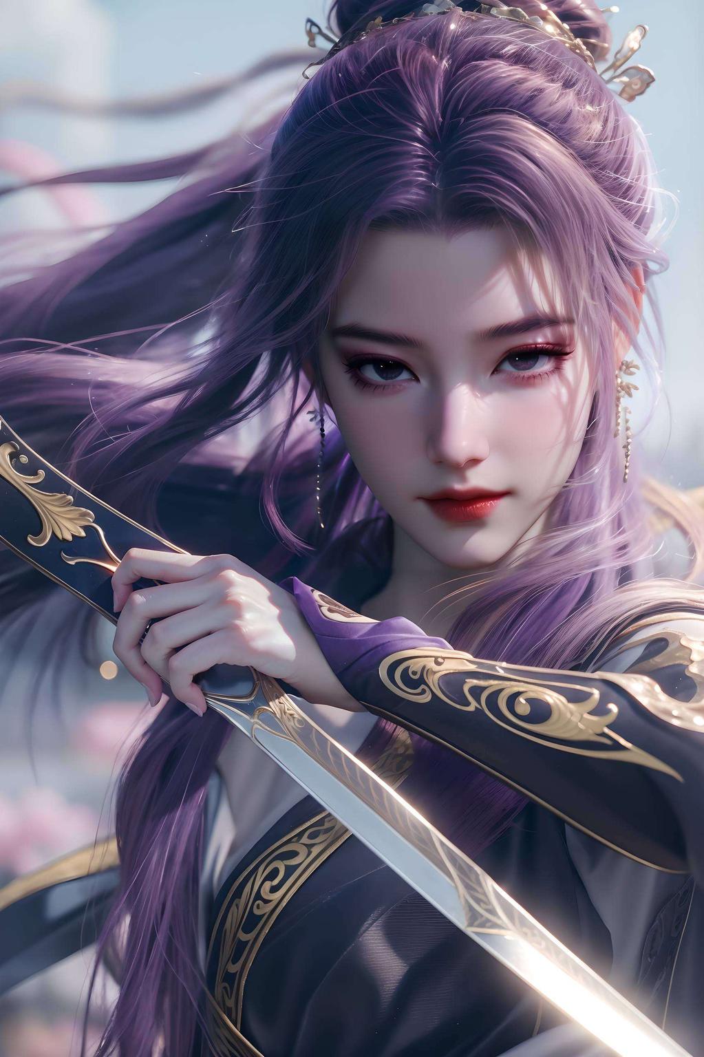 将师兄啊师兄云霄的4K超清手机壁纸图片巧妙拼接展现出古典美与科技感的完美融合