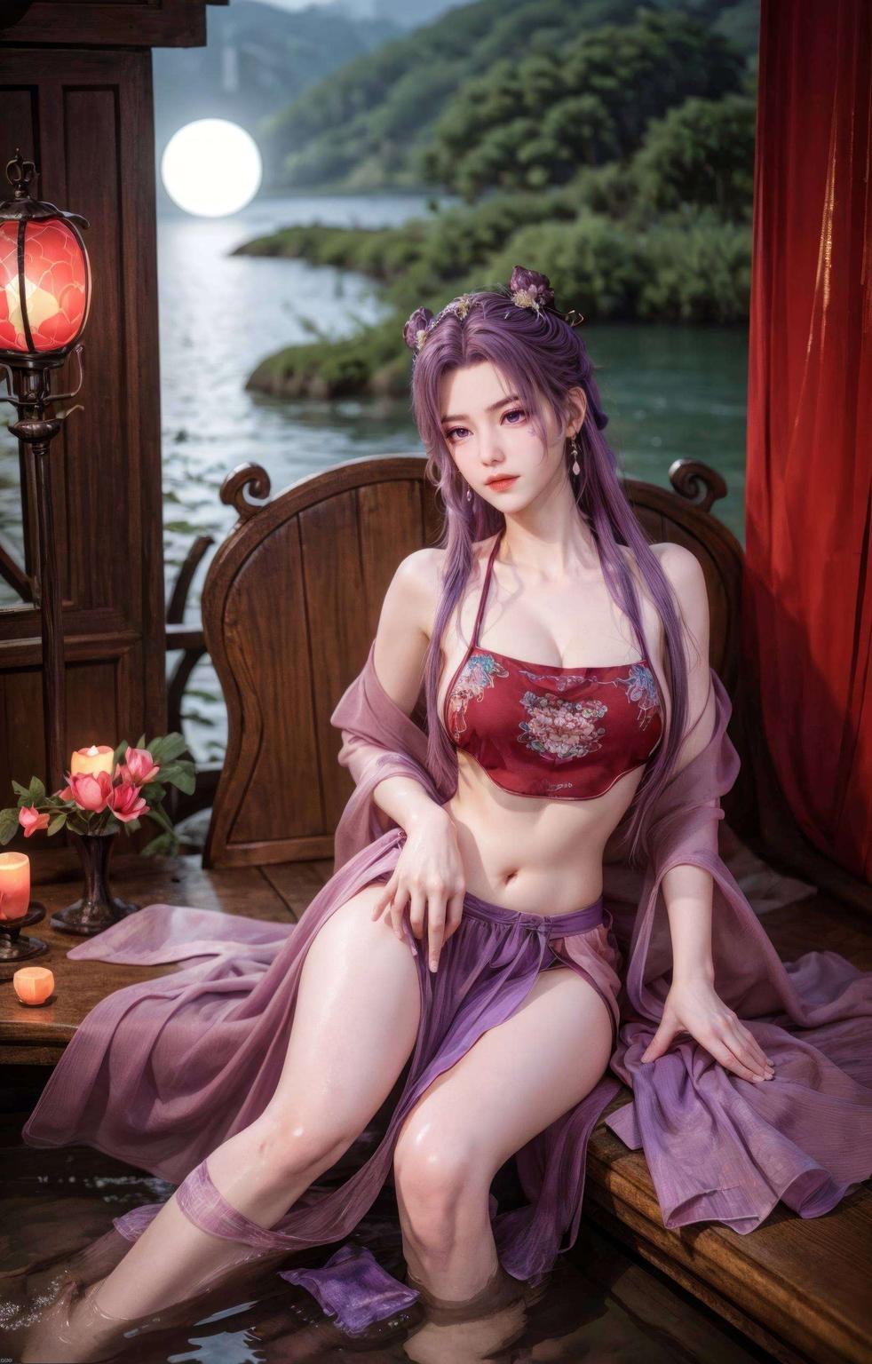 让你的设备瞬间焕发艺术光彩！这款云霄AI壁纸以抽象线条勾勒出女主的独特魅力