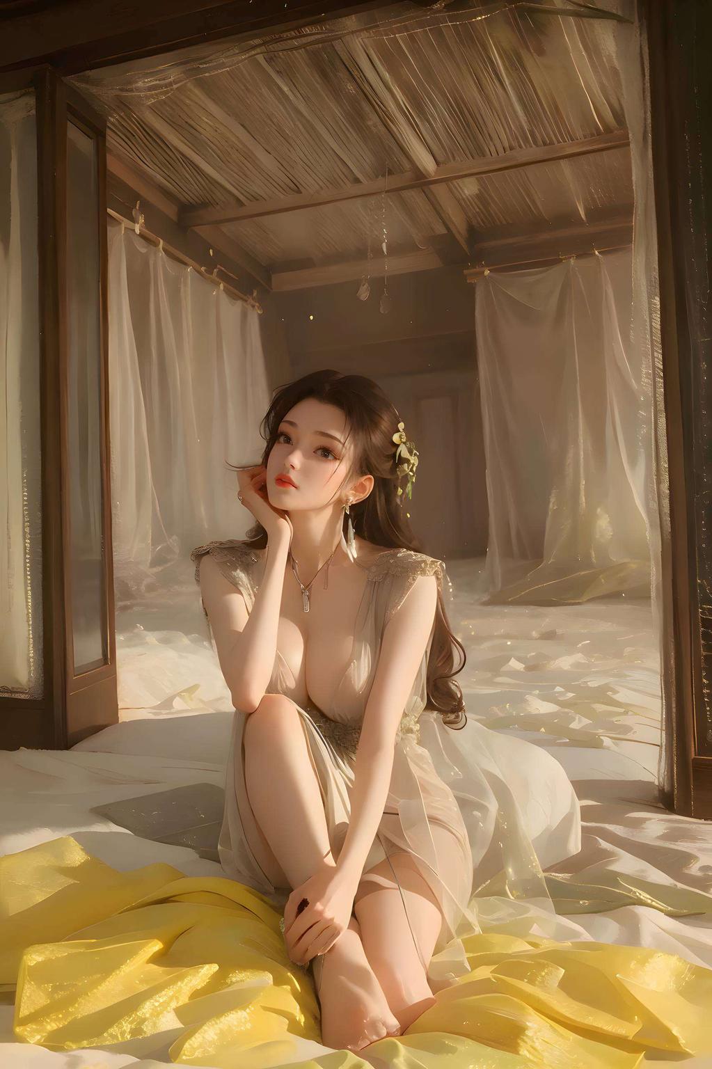 感受国漫女神的独特魅力这款清新波点风格的云韵高清壁纸