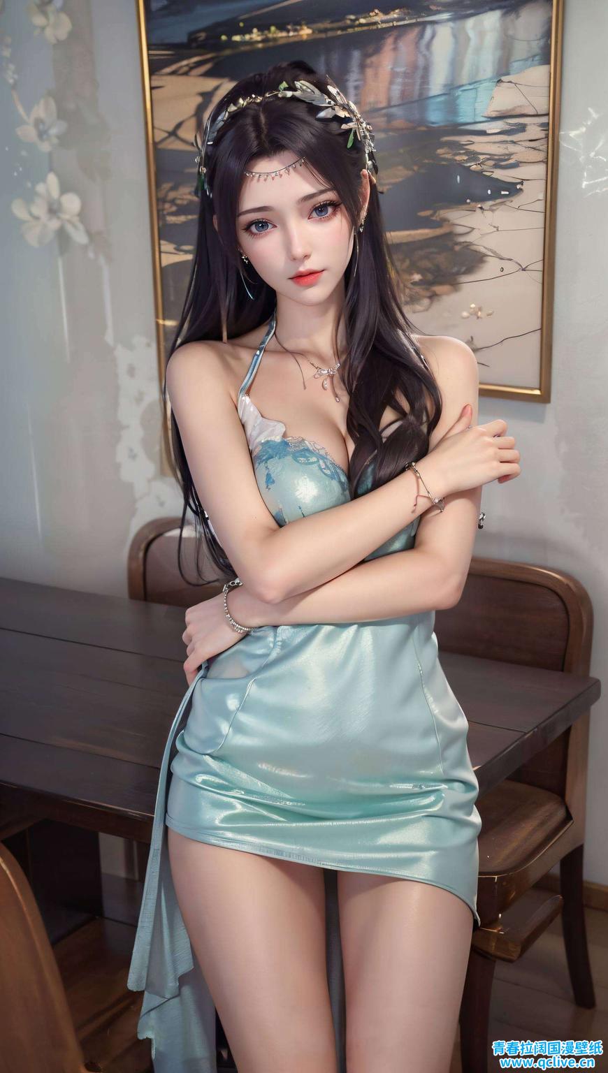 这款4K超高清国漫美女壁纸粉色梦境绘
