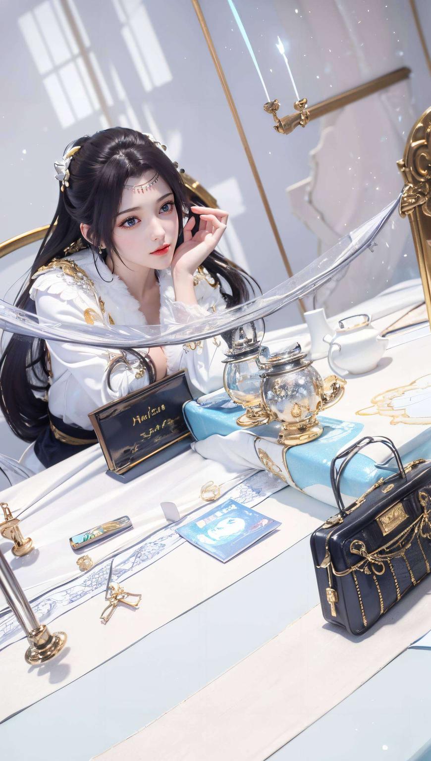 这款养眼壁纸最新版iPadAI女神色彩鲜明