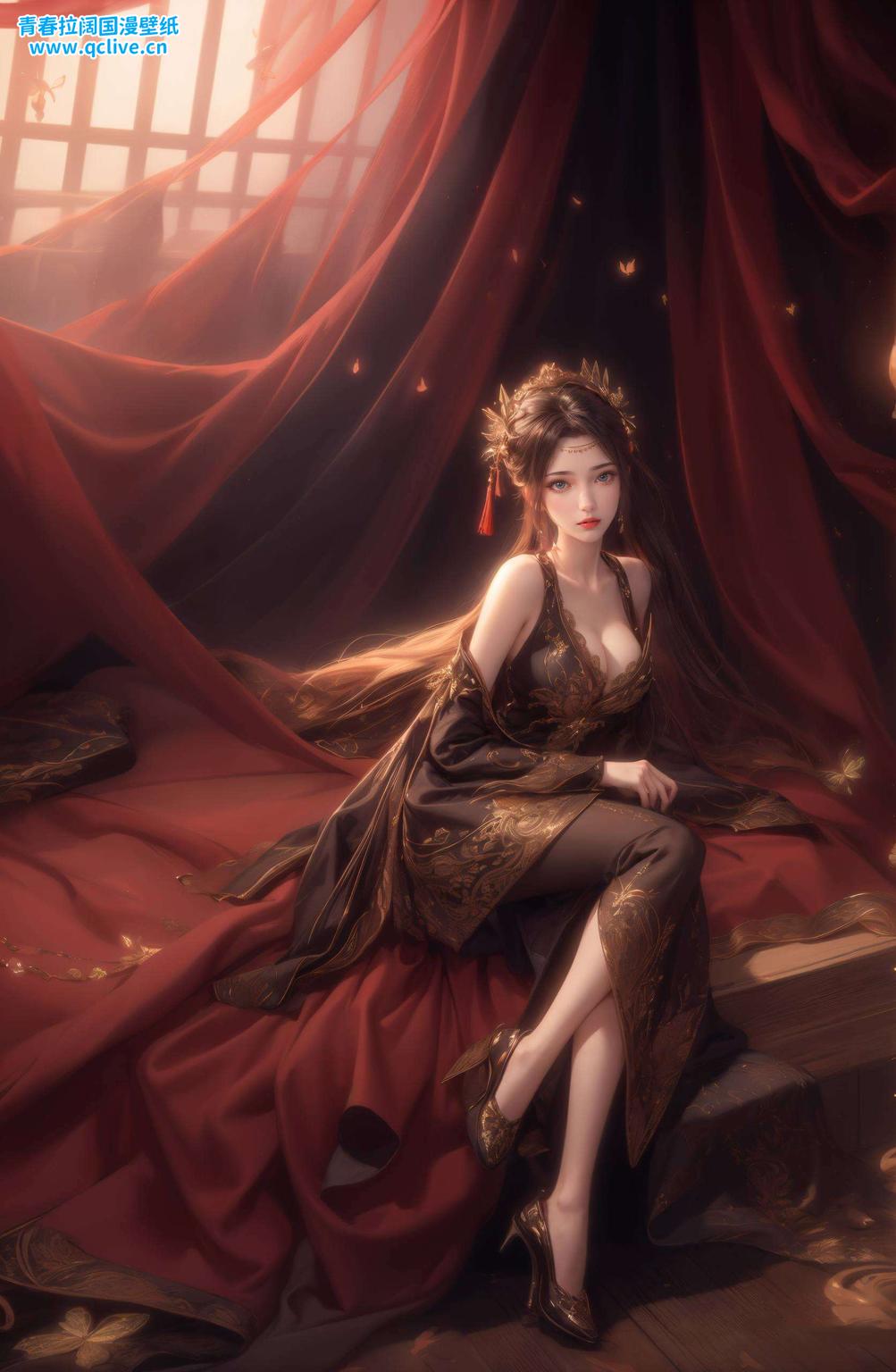构成一幅平板上的视觉盛宴描绘萧炎挥剑破空的英姿与云韵舞动长裙的柔美
