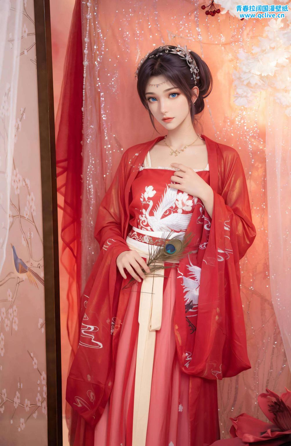 快来保存这张高清壁纸婉约动人