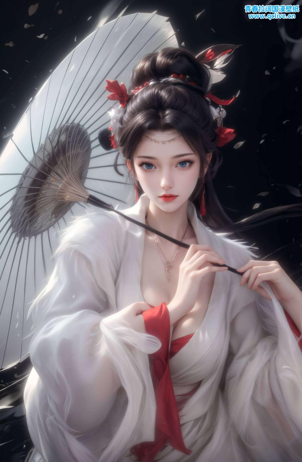 AI女神的魅力在2560p的超清壁纸中绽放细腻的笔触