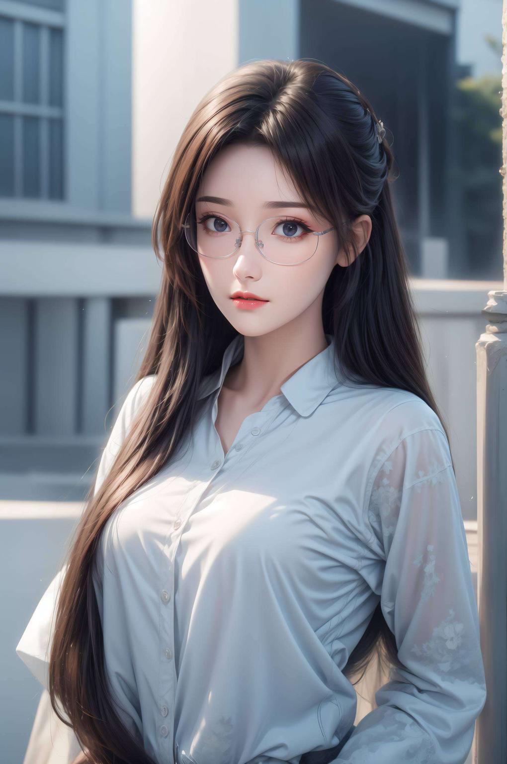 细腻的笔触与4K超高清分辨率相得益彰这幅国漫女主AI专集油画壁纸