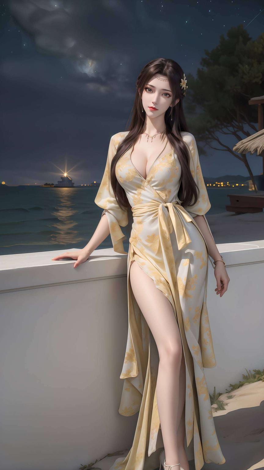 每一次动态壁纸的切换化身2K高清AI女神