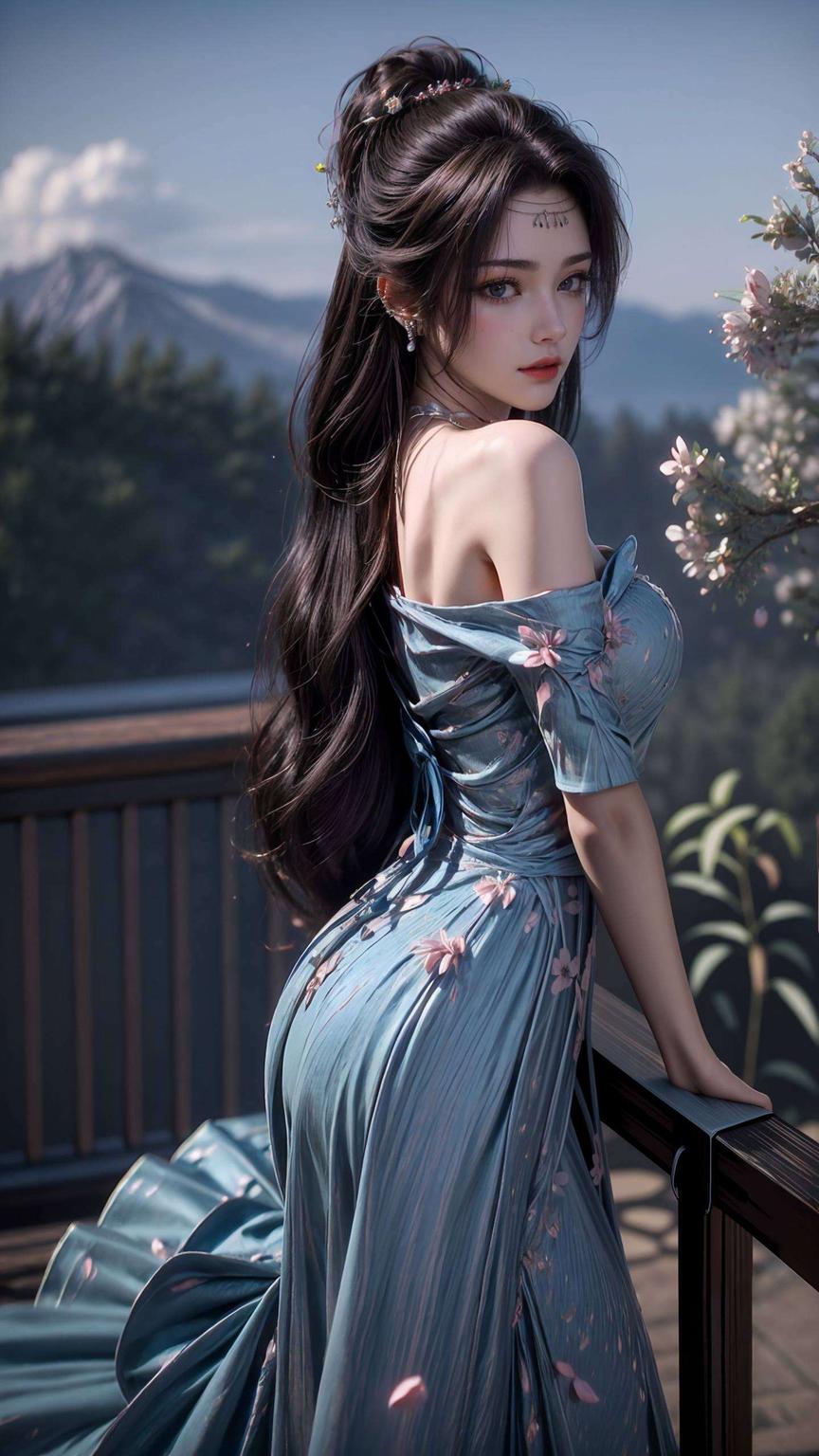 云韵的柔美与萧炎的坚毅交织成一幅动人画卷一静一动