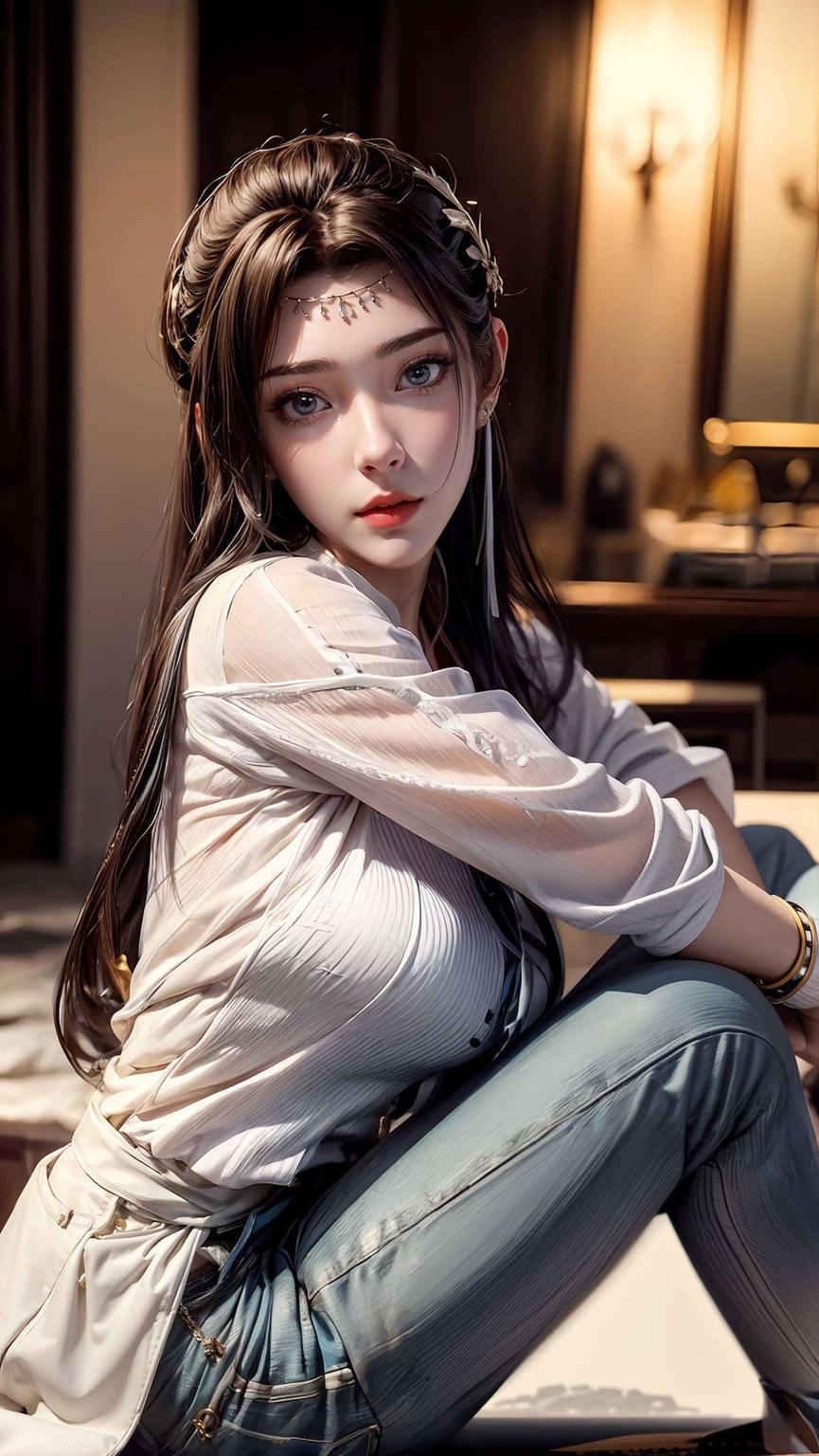 将云韵的清冷孤傲与纳兰嫣然的温婉柔情完美呈现漫步在古风的世界里