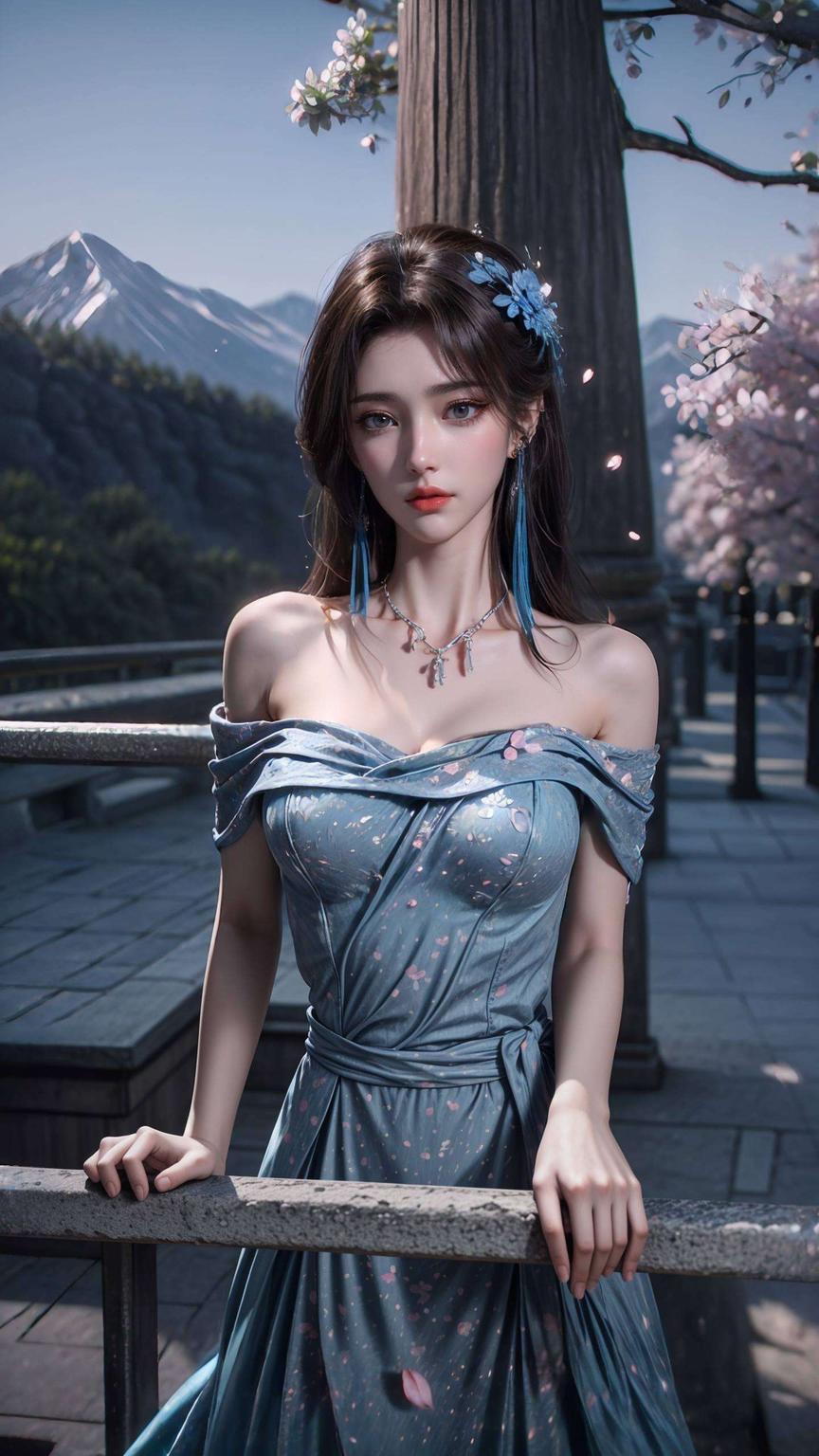 宁静而温柔这款国漫风格的手机壁纸