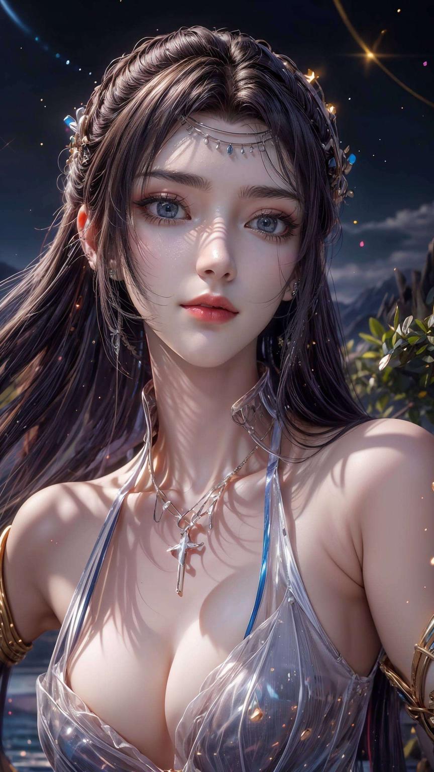 每一帧都如诗如画以AI国漫美女为主题