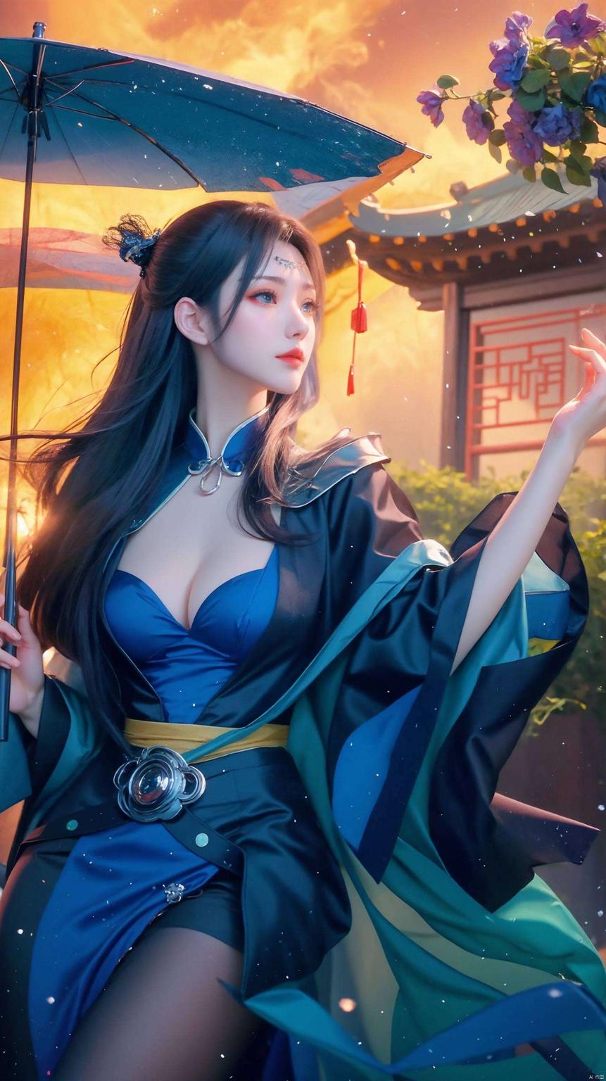 这款【国漫美女云韵】AI绘画壁纸包融合了ins风的优雅与国漫的韵味