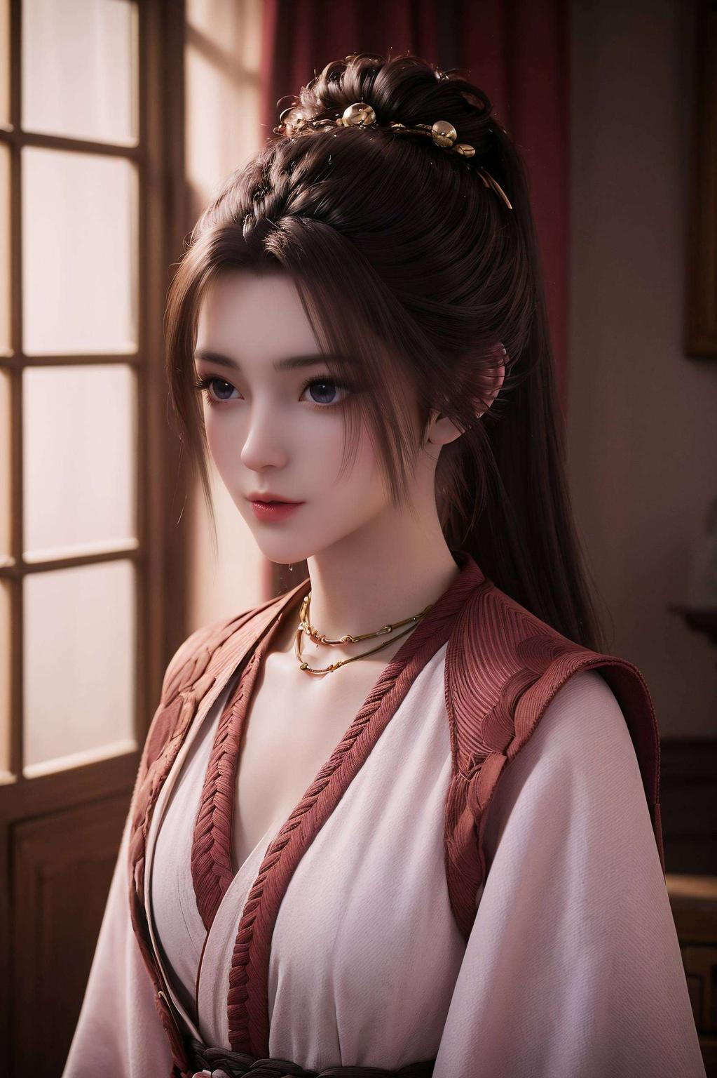 融合国漫周小环的灵动形象打造出一幅平板壁纸横屏的视觉盛宴