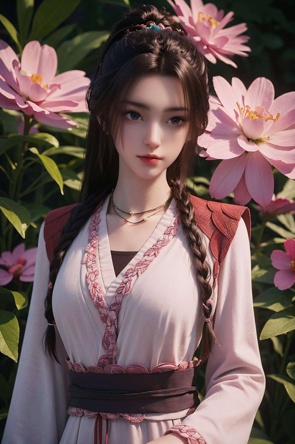 丝绒材质的质感与画面相得益彰精美的线条勾勒出周小环的灵动身姿