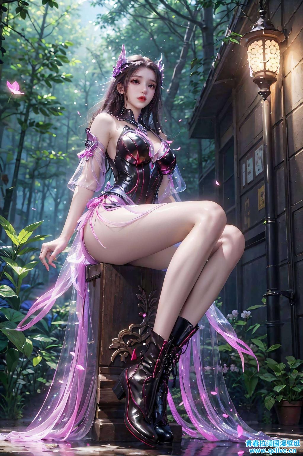 高清画质让壁纸细节栩栩如生细腻的笔触捕捉了她俏皮的神态