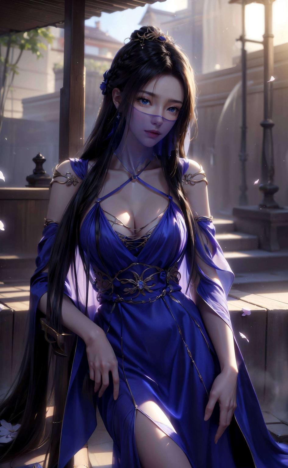 以紫灵这位国漫中最美的女主角为中心简洁而不失华丽