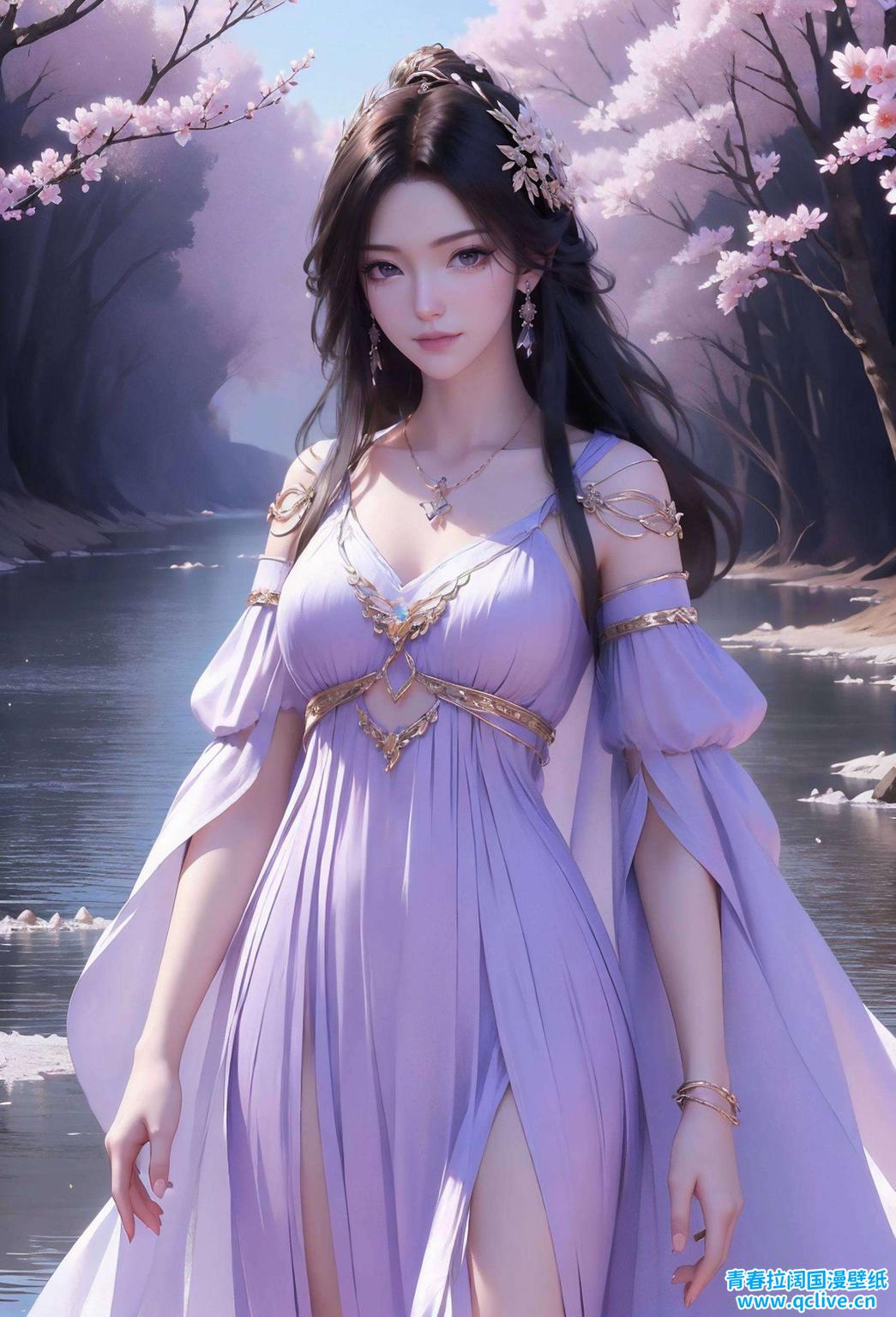 这款黑衣紫灵国漫女主高清壁纸高清壁纸图片大全