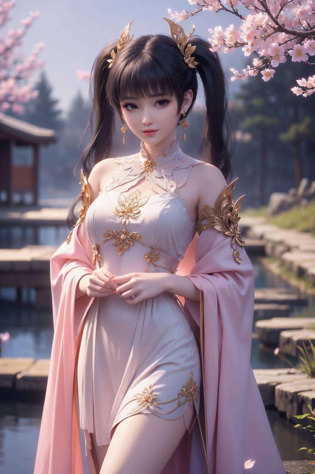 细腻描绘出紫妍的灵动眼神与节日装饰将浪漫节日气息与国漫之美完美融合