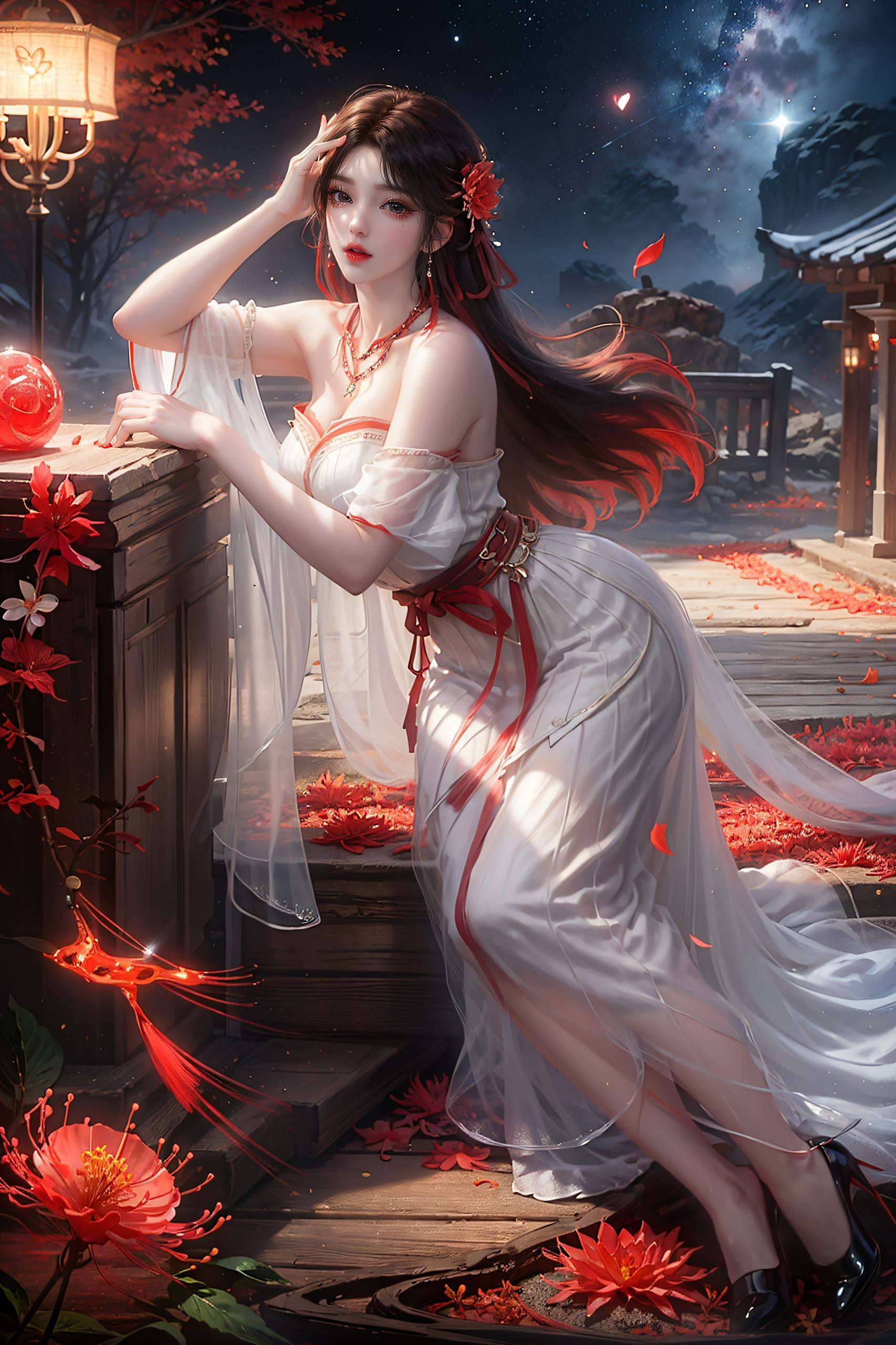 瞧瞧这位火灵儿背影都这么迷人！她可是《完美世界》里的一抹亮色