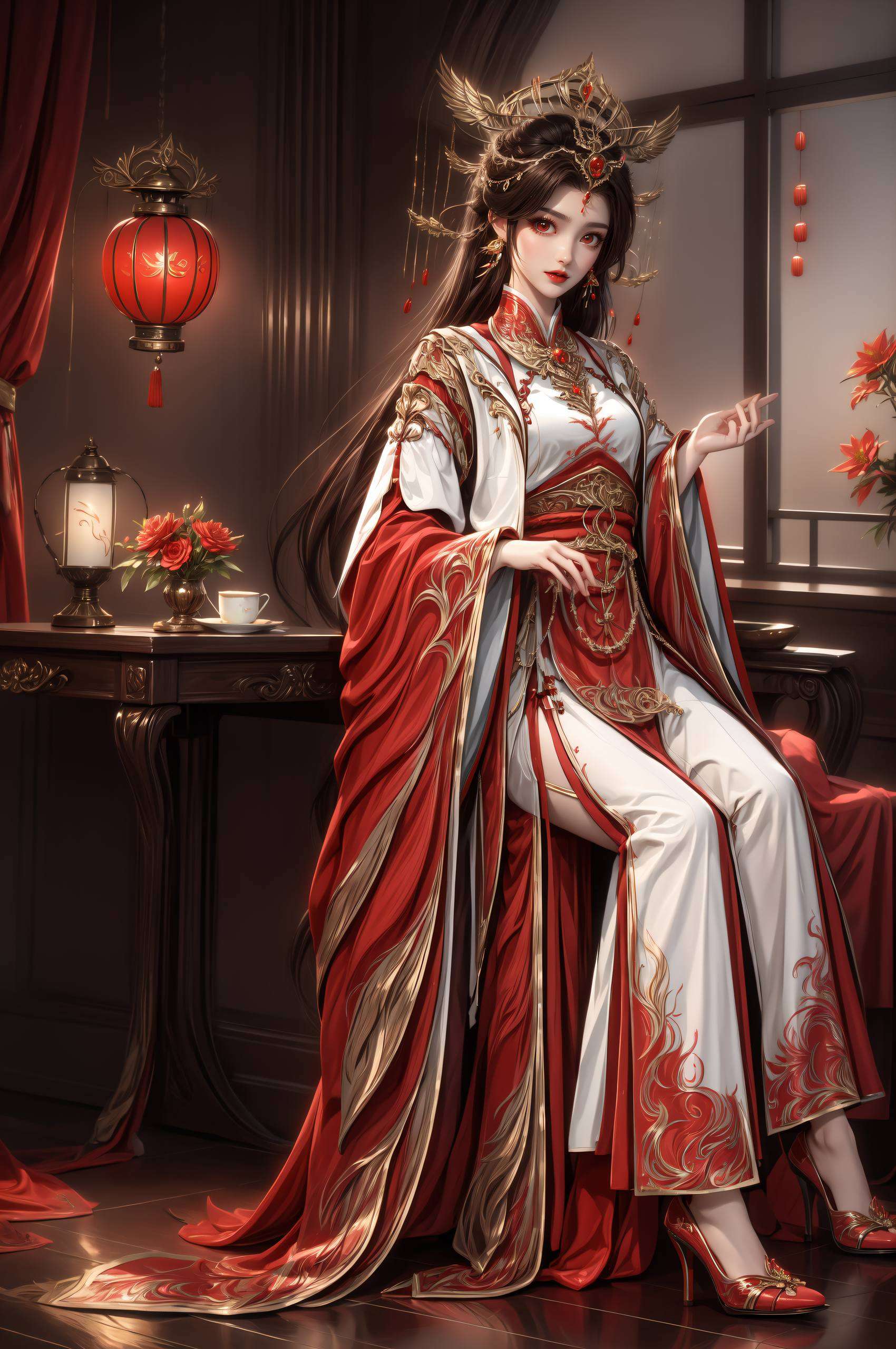 她的眼神中透露出对未知的渴望和对命运的挑战不仅仅是一张图片