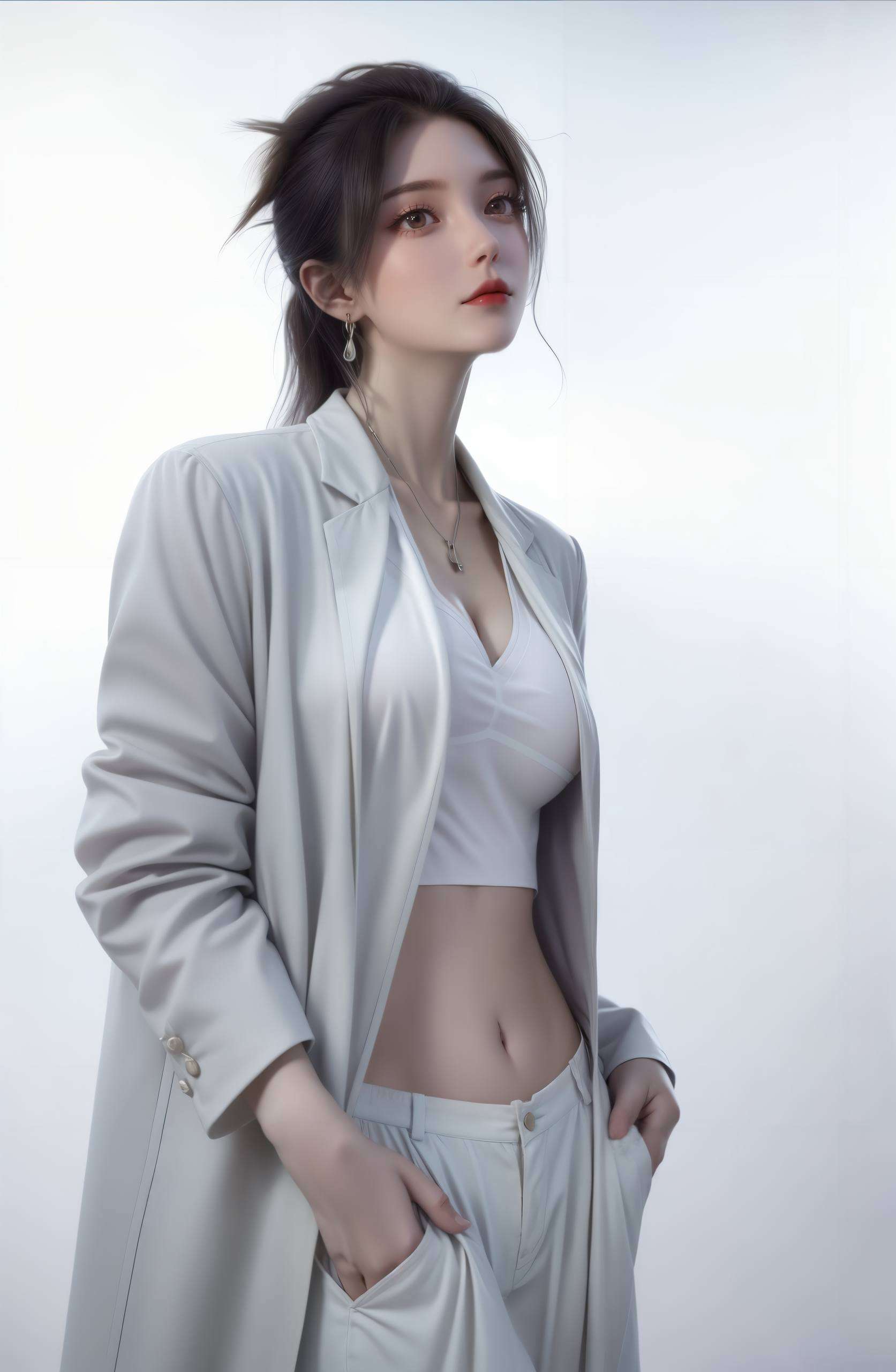 柳神壁纸每一帧都是对完美的诠释！她的眼神深邃如星空