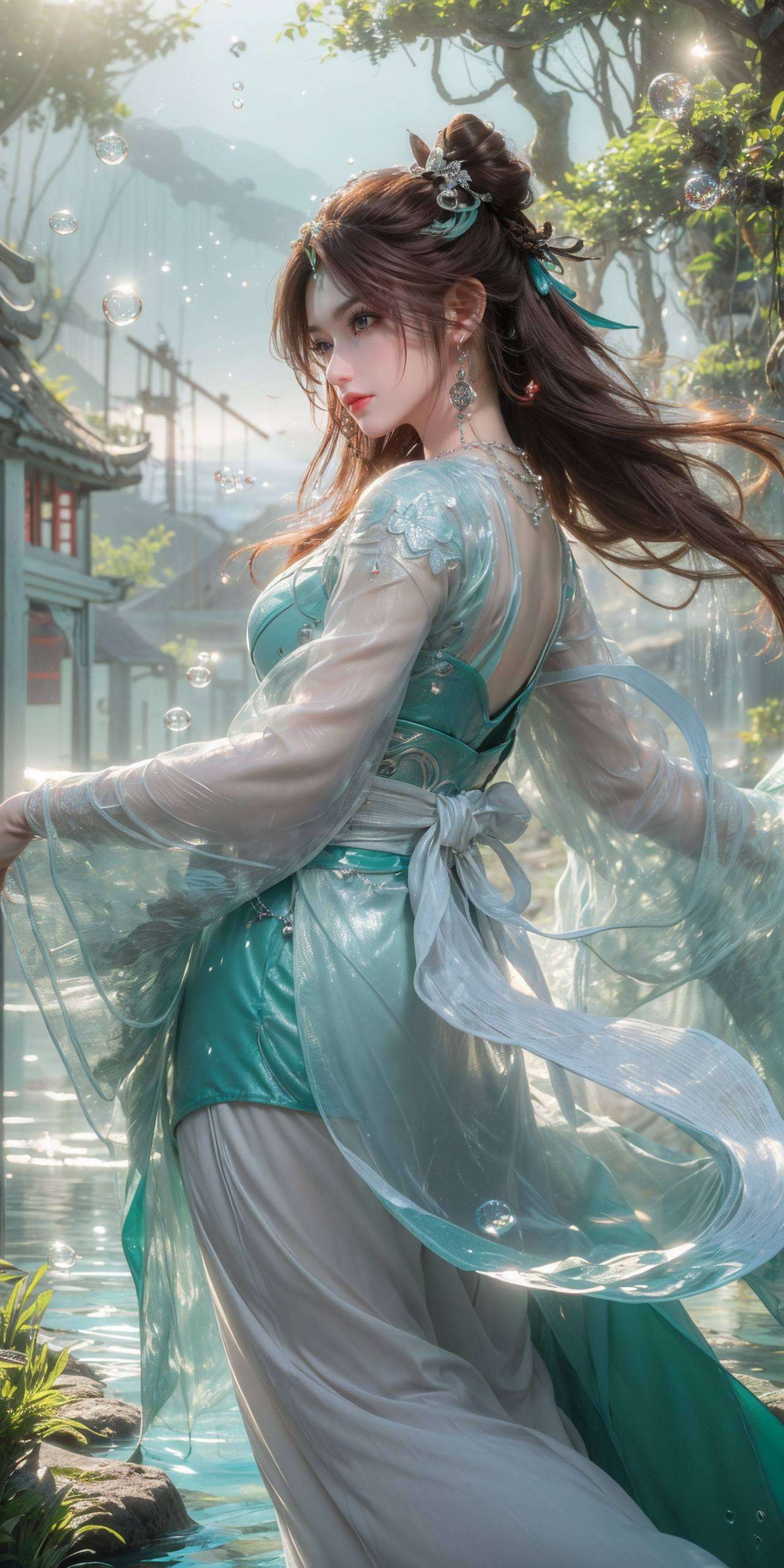 这位来自《完美世界》的国漫女神无论是战斗中的英姿