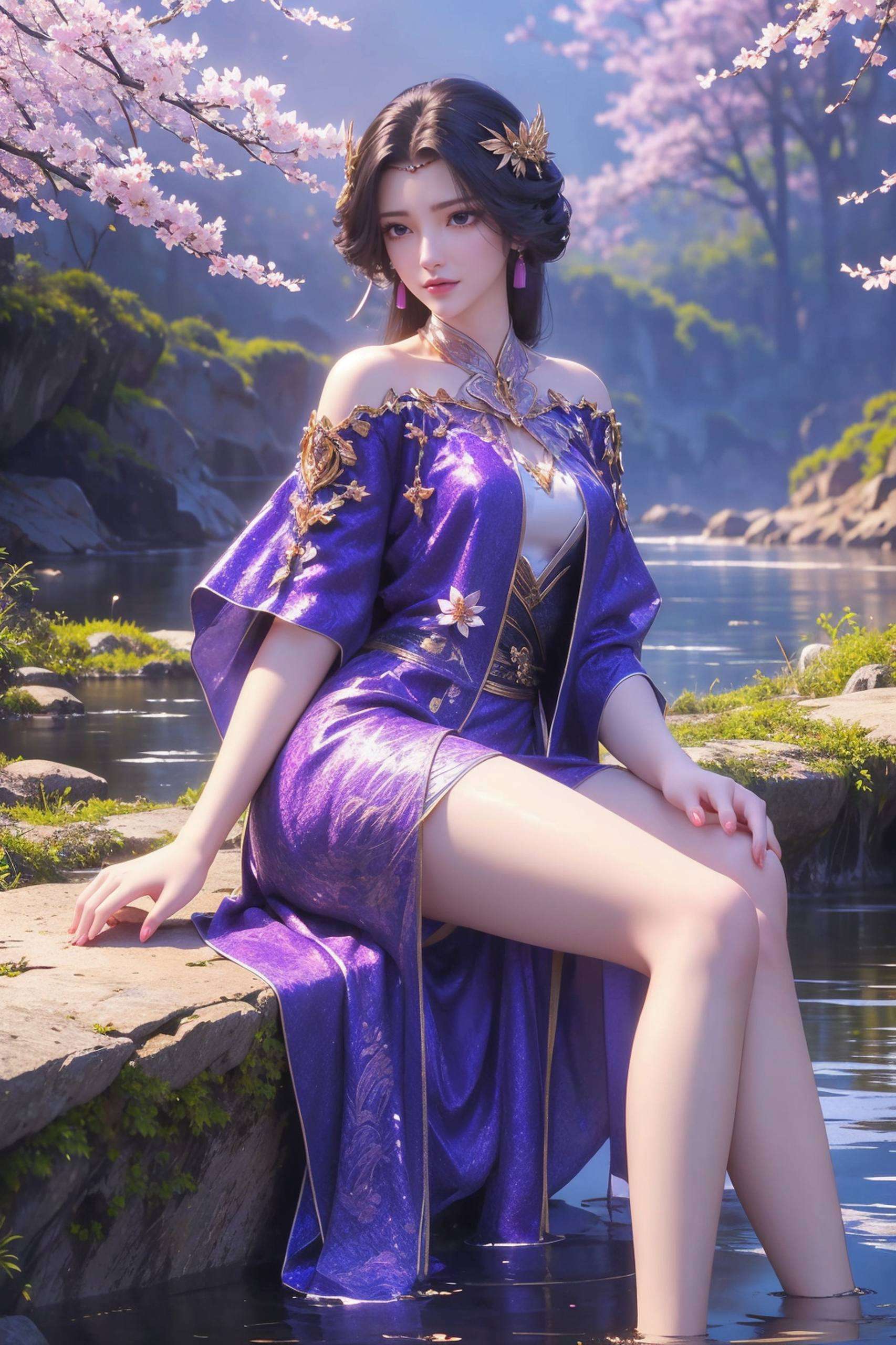 绿色的精细角色设计与她的气质完美契合这张壁纸捕捉到了她那神秘而又充满力量的瞬间