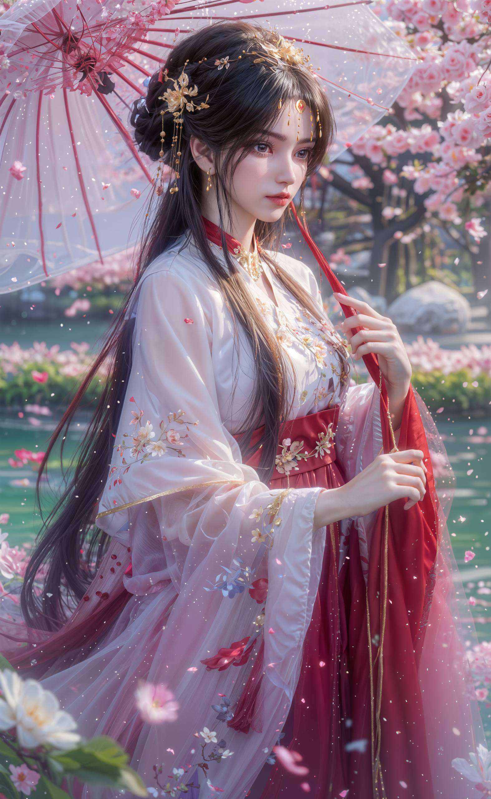 开玩笑的啦是一朵仙葩！她的美貌足以让所有壁纸都黯然失色