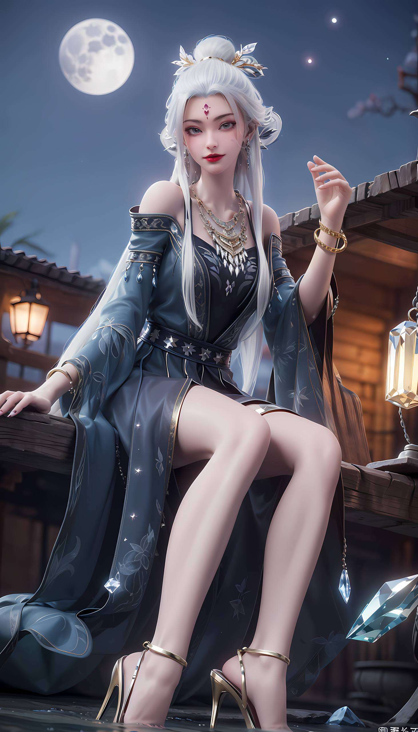 诛仙九尾妖狐小白让你的手机背景瞬间变成仙侠世界的一部分